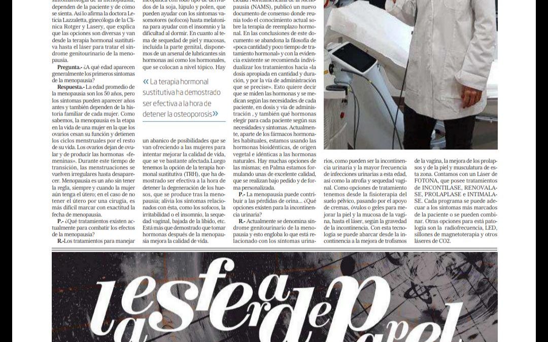 Menopausia: Tratamientos para mejora la calidad de vida