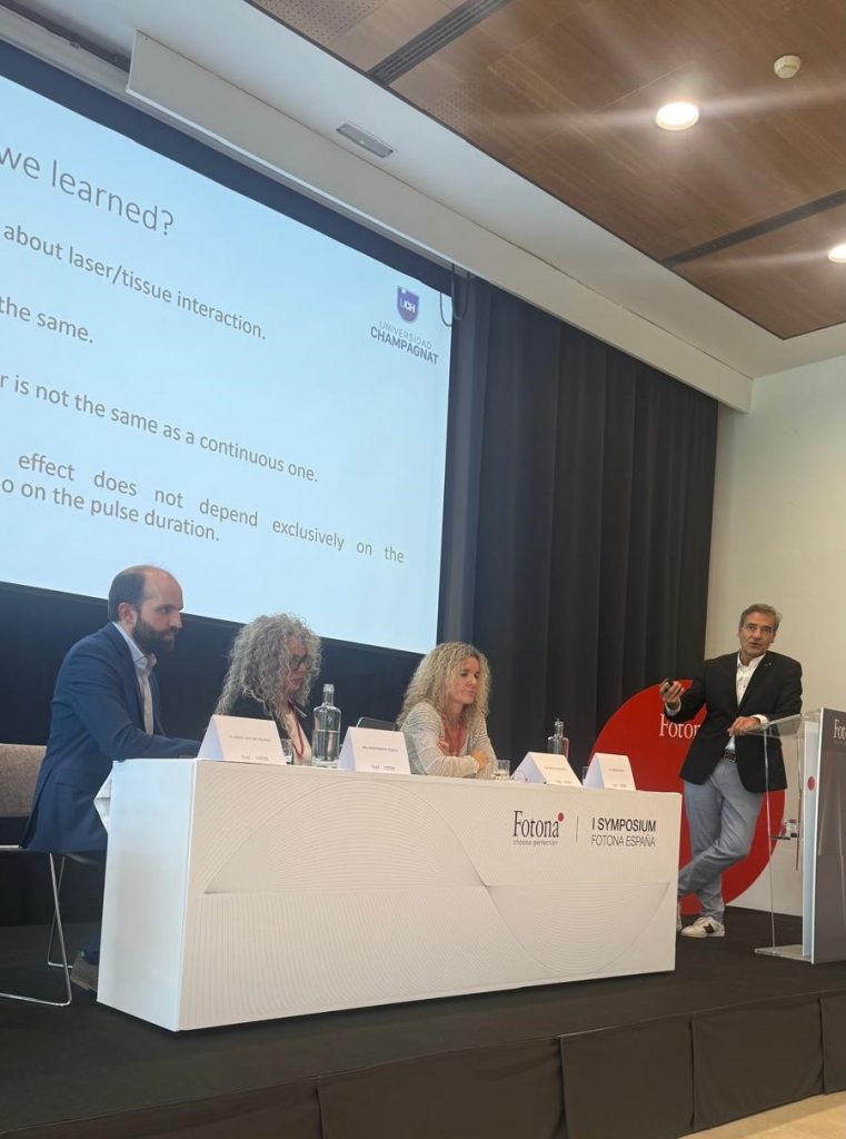 Dra. Lazzaletta ponente en el I simposio de FOTONA España