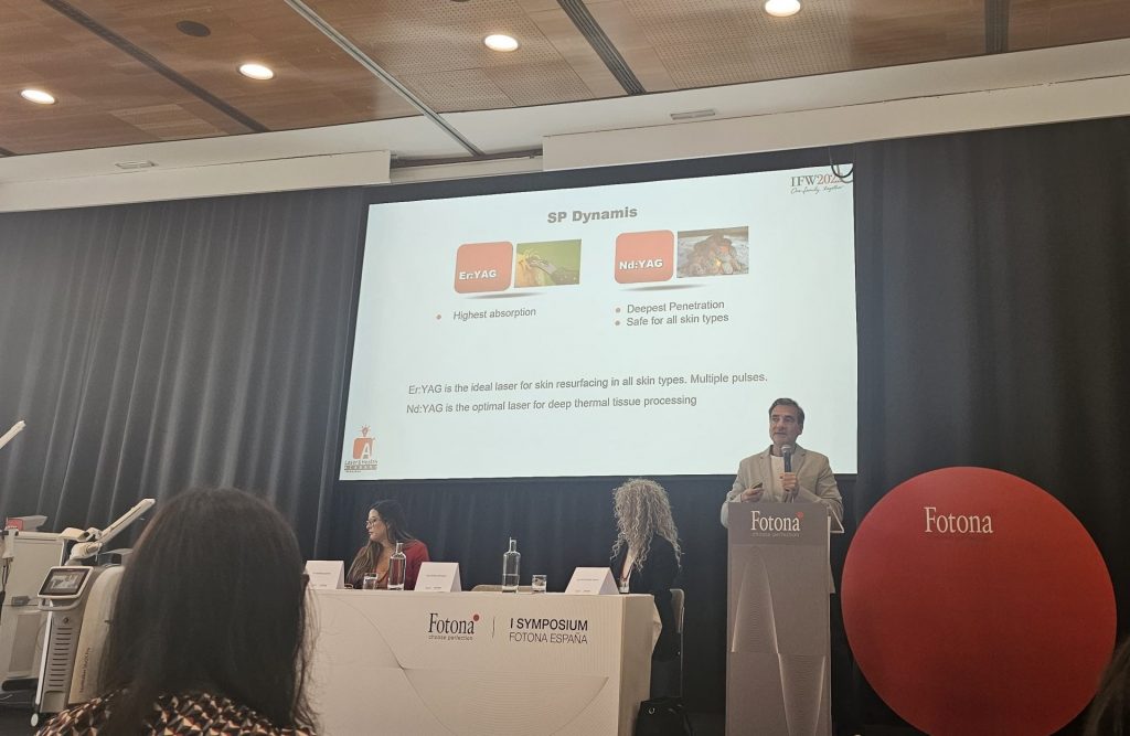 Dra. Lazzaletta ponente en el I simposio de FOTONA España